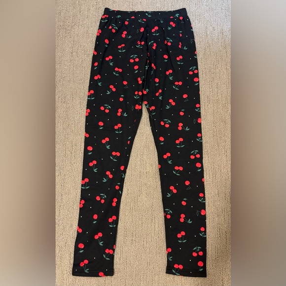 NWT | JOE BOXER Junior fit Pajama T-Shirt & Leggings - Cherry | size S - Picture 3 of 3
